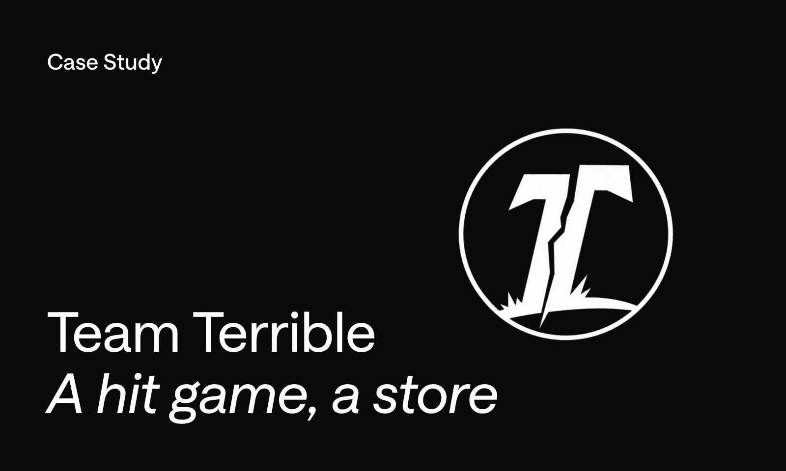 Team Terrible case study — how the Scottish game studio behind The Baby in Yellow (400M downloads) built a merch store around a signature plush.